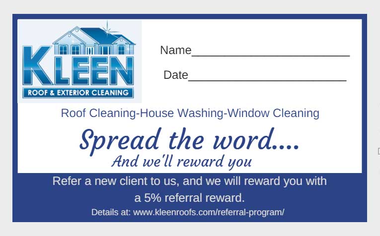 referral card for Kleen